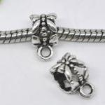 50pcs Antique Silver Bail Spacer Beads Fit..