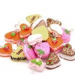 Sweet Lovely Mixed Resin Cake Charm Pendants, Sold..